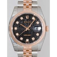 ロレックススーパーコピー ROLEX パーペチュアル デイトジャスト メンズ 116231J ジュビリーブレス ブラックコンピューター