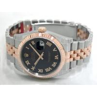 ロレックススーパーコピー ROLEX パーペチュアル デイトジャスト メンズ 116231 ジュビリーブレス ブラックサンビームローマ