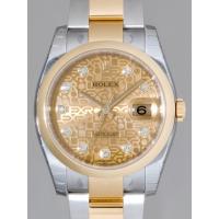 ロレックススーパーコピー ROLEX パーペチュアル デイトジャスト メンズ 116203J オイスターブレス シャンパンコンピューター