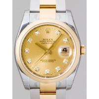 ロレックススーパーコピー ROLEX パーペチュアル デイトジャスト メンズ 116203G オイスターブレス シャンパン