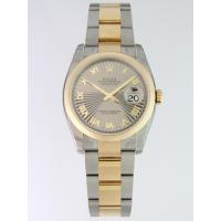 ロレックススーパーコピー ROLEX パーペチュアル デイトジャスト メンズ 116203 オイスターブレス グレーサンビームローマ