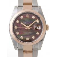 ロレックススーパーコピー ROLEX パーペチュアル デイトジャスト メンズ 116201NG オイスターブレス ブラックシェル