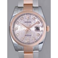 ロレックススーパーコピー ROLEX パーペチュアル デイトジャスト メンズ 116201J オイスターブレス ピンクコンピューター