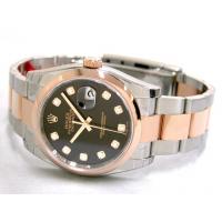 ロレックススーパーコピー ROLEX パーペチュアル デイトジャスト メンズ 116201G オイスターブレス ブラック