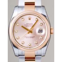ロレックススーパーコピー ROLEX パーペチュアル デイトジャスト メンズ 116201G オイスターブレス ピンク