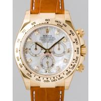 ロレックススーパーコピー ROLEX デイトナ 116518NG 茶皮 ホワイトシェル