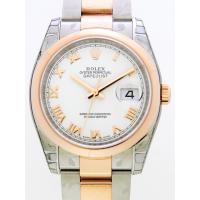 ロレックススーパーコピー ROLEX パーペチュアル デイトジャスト メンズ 116201 オイスターブレス ホワイトローマ