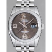 ロレックススーパーコピー ROLEX パーペチュアル デイトジャスト メンズ 116200 ジュビリーブレス ブラウンフラワー