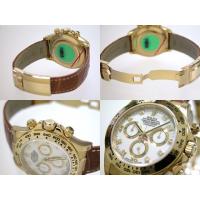 ロレックススーパーコピー ROLEX デイトナ 116518G 茶皮 ホワイト 自動巻 メンズ