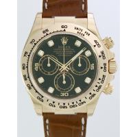 ロレックススーパーコピー ROLEX デイトナ 116518G 茶皮 ブラック 自動巻 メンズ