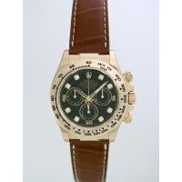 ロレックススーパーコピー ROLEX デイトナ 116518G 茶皮 ブラック 自動巻 メンズ