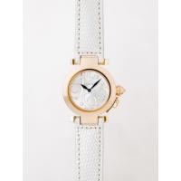 カルティエスーパーコピー Cartier パシャ WJ123021 32mm ＰG 8Pダイヤ 皮 アニメーション シルバー レディース