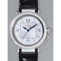 カルティエスーパーコピー Cartier パシャ WJ120251 42mm WG ダイヤベゼル シルバー メンズ