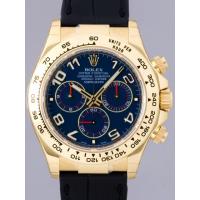 ロレックススーパーコピー ROLEX デイトナ 新色 116518 黒皮 ネイビーアラビア