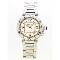 カルティエスーパーコピー Cartier パシャ W31080M7 シータイマー ステンブレス ホワイト 自動巻