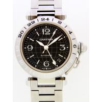 カルティエスーパーコピー Cartier パシャＣ W31079M7 ＧＭＴ 新型 ブラック 自動巻