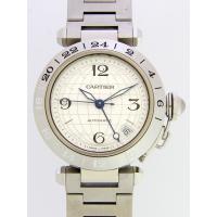 カルティエスーパーコピー Cartier パシャＣ W31078M7 ＧＭＴ 新型 シルバー 自動巻