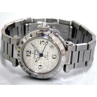 カルティエスーパーコピー Cartier パシャＣ W31078M7 ＧＭＴ 新型 シルバー 自動巻