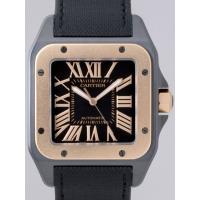 カルティエスーパーコピー Cartier サントス100 LM カーボン W2020009 PG/SS ブラック
