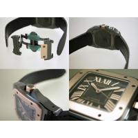 カルティエスーパーコピー Cartier サントス100 LM カーボン W2020009 PG/SS ブラック