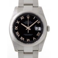 ロレックススーパーコピー ROLEX パーペチュアル デイトジャスト メンズ 116200 ブラックローマ