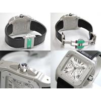 カルティエスーパーコピー Cartier サントス100 W20090X8 SS クロノグラフ 黒皮 ホワイト
