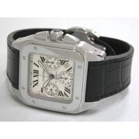 カルティエスーパーコピー Cartier サントス100 W20090X8 SS クロノグラフ 黒皮 ホワイト