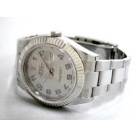 ロレックススーパーコピー ROLEX パーペチュアル デイトジャストII メンズ 116334 オイスターブレス グレー/ブルーアラビア