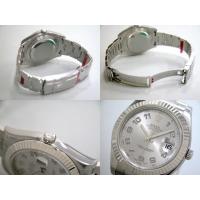 ロレックススーパーコピー ROLEX パーペチュアル デイトジャストII メンズ 116334 オイスターブレス グレー/ブルーアラビア