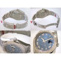 ロレックススーパーコピー ROLEX パーペチュアル デイトジャストII メンズ 116334 オイスターブレス ブルーローマ