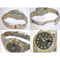 ロレックススーパーコピー ROLEX パーペチュアル デイトジャストII メンズ 116333 オイスターブレス ブラックアラビア
