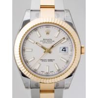 ロレックススーパーコピー ROLEX パーペチュアル デイトジャストII メンズ 116333 オイスターブレス アイボリーバー
