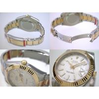 ロレックススーパーコピー ROLEX パーペチュアル デイトジャストII メンズ 116333 オイスターブレス アイボリーバー