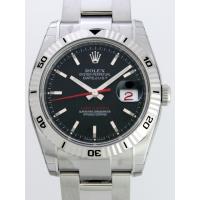 ロレックススーパーコピー ROLEX パーペチュアル デイトジャスト メンズ 116264 ターノグラフ オイスターブレス ブラック