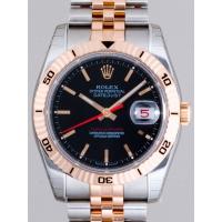 ロレックススーパーコピー ROLEX パーペチュアル デイトジャスト メンズ 116261 ターノグラフ ジュビリーブレス ブラック