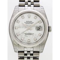 ロレックススーパーコピー ROLEX パーペチュアル デイトジャスト メンズ 116234NG ジュビリーブレス ホワイトシェル