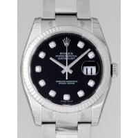 ロレックススーパーコピー ROLEX パーペチュアル デイトジャスト メンズ 116234G オイスターブレス ブラック