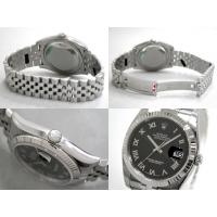 ロレックススーパーコピー ROLEX パーペチュアル デイトジャスト メンズ 116234 ジュビリーブレス ブラックサンビームローマ