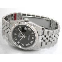 ロレックススーパーコピー ROLEX パーペチュアル デイトジャスト メンズ 116234 ジュビリーブレス ブラックサンビームローマ