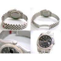 ロレックススーパーコピー ROLEX パーペチュアル デイトジャスト メンズ 116234 ジュビリーブレス ブラックコンピューターローマ