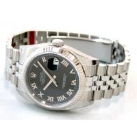 ロレックススーパーコピー ROLEX パーペチュアル デイトジャスト メンズ 116234 ジュビリーブレス ブラックローマ