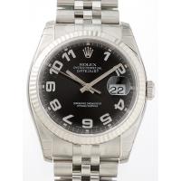 ロレックススーパーコピー ROLEX パーペチュアル デイトジャスト メンズ 116234 ジュビリーブレス ブラックコンセントリックアラビア