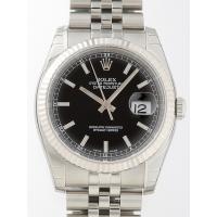 ロレックススーパーコピー ROLEX パーペチュアル デイトジャスト メンズ 116234 ジュビリーブレス ブラック