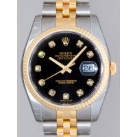 ロレックススーパーコピー ROLEX パーペチュアル デイトジャスト メンズ 116233G ジュビリーブレス ブラック