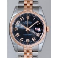 ロレックススーパーコピー ROLEX パーペチュアル デイトジャスト メンズ 116231 ジュビリーブレス ブラックコンセントリックアラビア