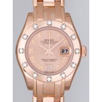 ロレックススーパーコピー ROLEX パーペチュアル デイトジャスト レディース 80315 ピンクローマ（VIダイヤ）