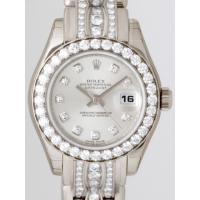 ロレックススーパーコピー ROLEX パーペチュアル デイトジャスト レディース 80299G 10Pダイヤ ブレスダイヤ シルバー