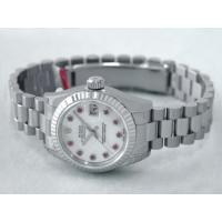 ロレックススーパーコピー ROLEX パーペチュアル デイトジャスト レディース 179179NGR 10Pルビー ホワイトシェル