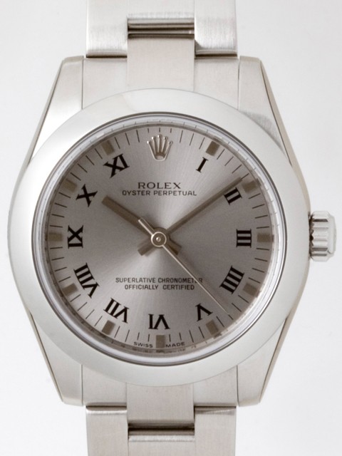 ロレックススーパーコピー ROLEX パーペチュアル ボーイズ 177200 グレープリントローマ