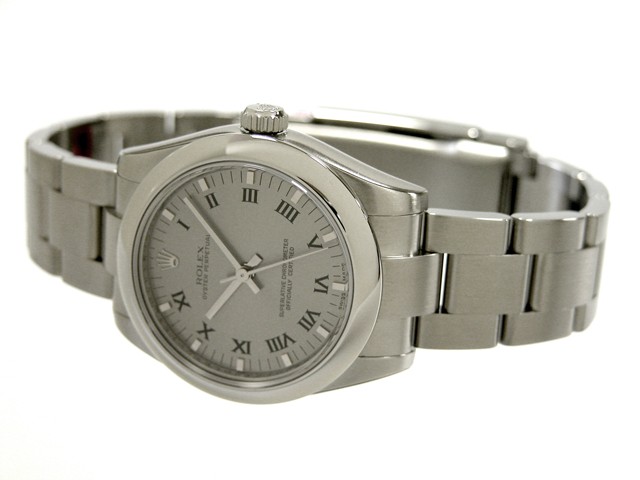 ロレックススーパーコピー ROLEX パーペチュアル ボーイズ 177200 グレープリントローマ